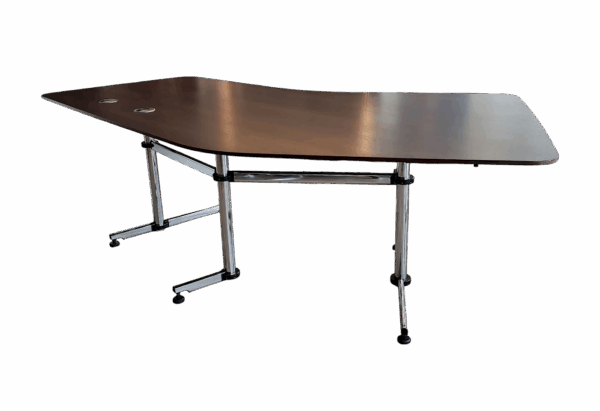 Renz Schreibtisch Holz / Braun 246 x 152 cm