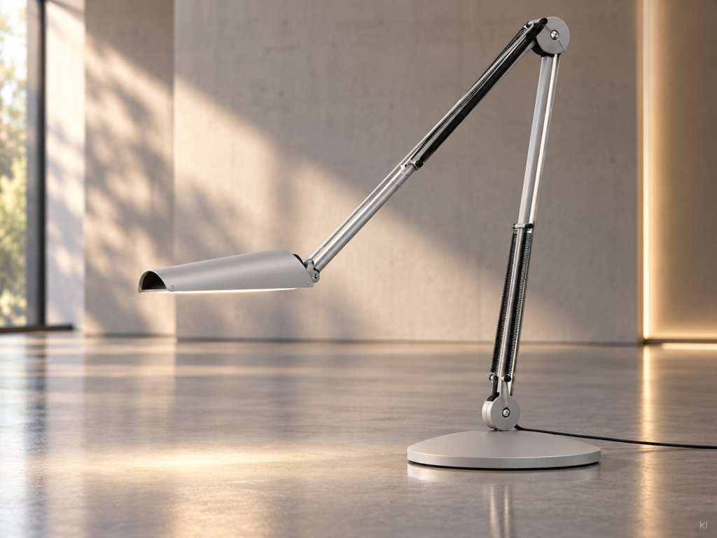 Luxo AIR LED 800 Tischlampe / Aluminium Grau