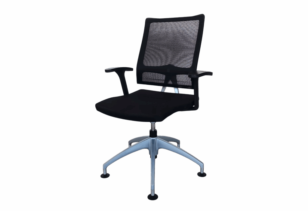 Sedus open up Besucherstuhl Stoff / Netz / Schwarz