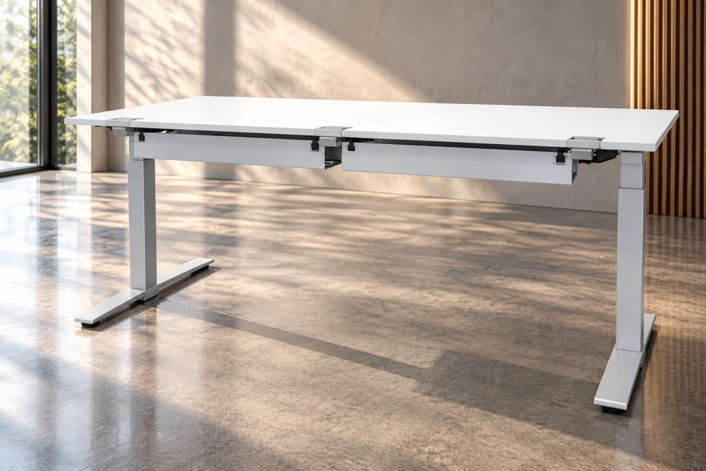 TALO.S elektr. höhenverstellbar / Weiß 180 x 80cm