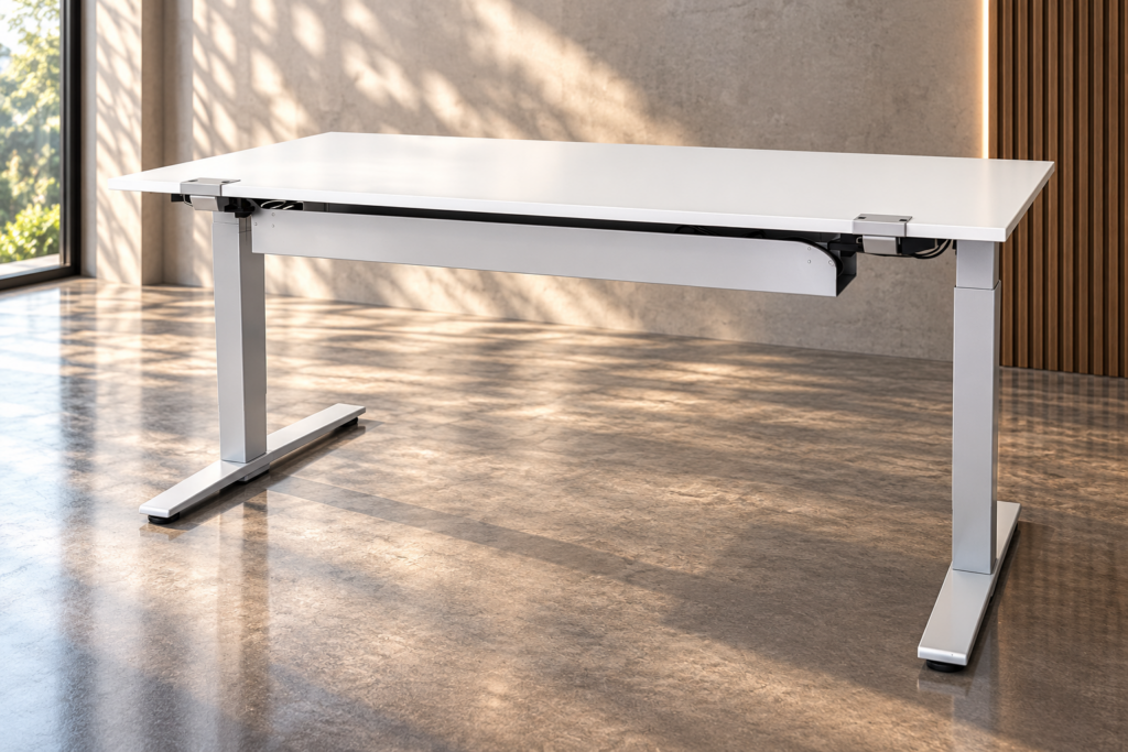 TALO.S elektr. höhenverstellbar / Weiß 160 x 80cm