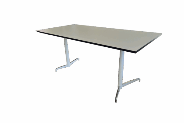 Schreibtisch elektr. höhenverstellbar / Weiß 200 x 100cm