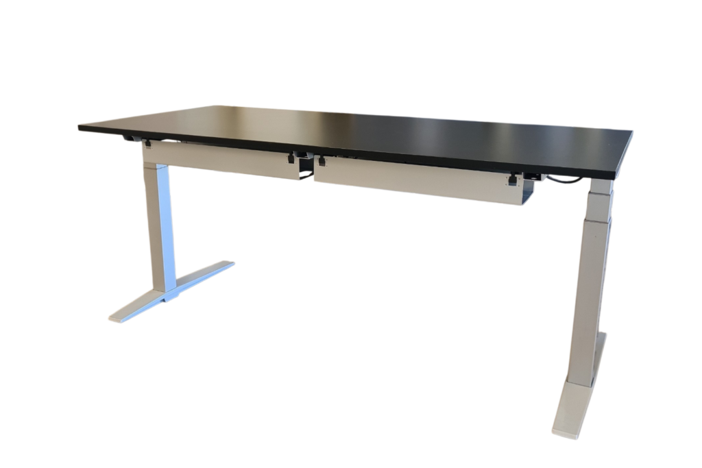 Schreibtisch elektr. höhenverstellbar / Schwarz 180 x 80cm