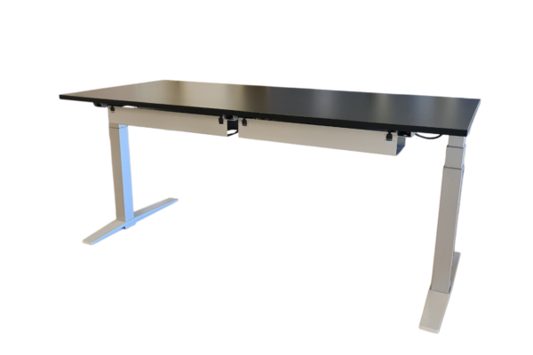 Schreibtisch elektr. höhenverstellbar / Schwarz 180 x 80cm