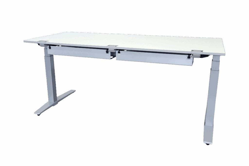 TALO.S elektr. höhenverstellbar / Weiß 180 x 80cm