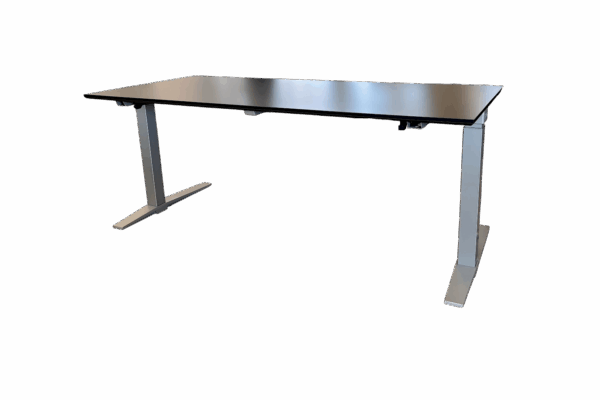 Schreibtisch elektr. höhenverstellbar / Schwarz 180 x 80cm