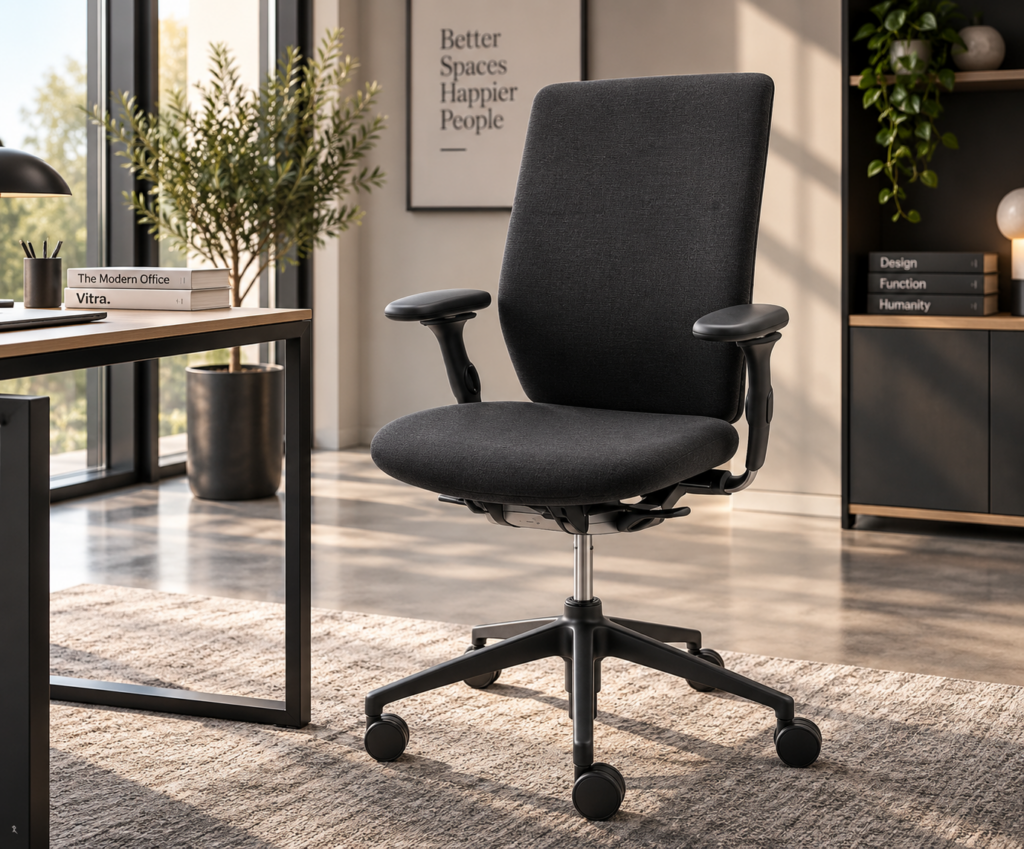 Vitra Oson C Bürodrehstuhl Stoff / dunkelgrau