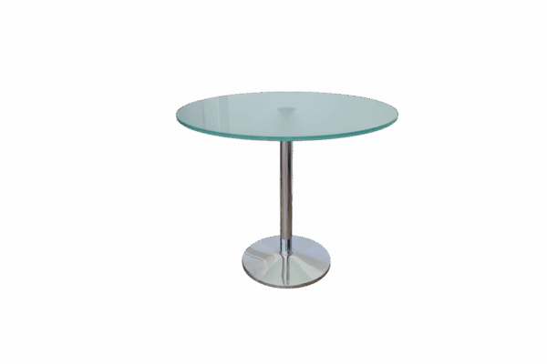Beistelltisch Milchglas / Ø 70cm