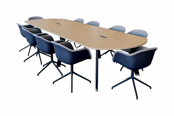 Konferenztisch 375 x 125 cm Set inkl. 10 Stühle Muuto