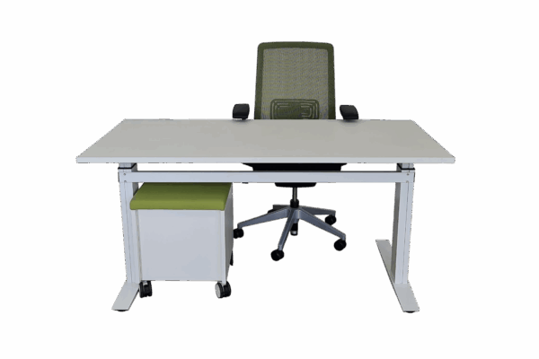 Arbeitsplatz-Set / weiß / grün