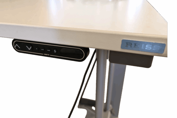 Schreibtisch elektr. höhenverstellbar / Weiß 180 x 90cm – Bild 2