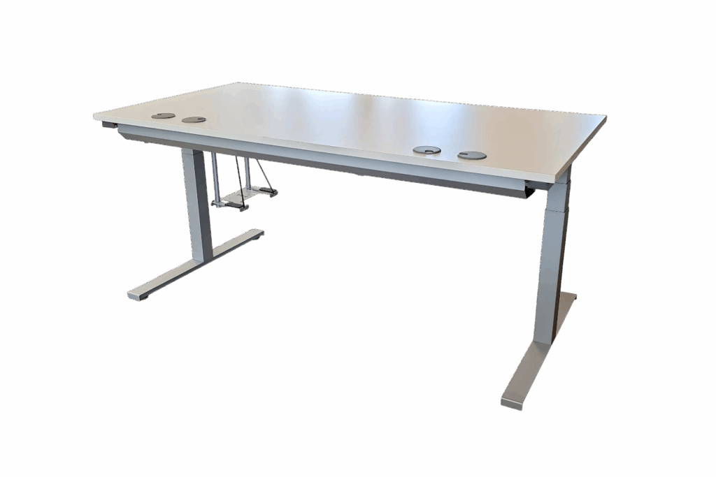 Schreibtisch elektr. höhenverstellbar / Weiß 180 x 90cm
