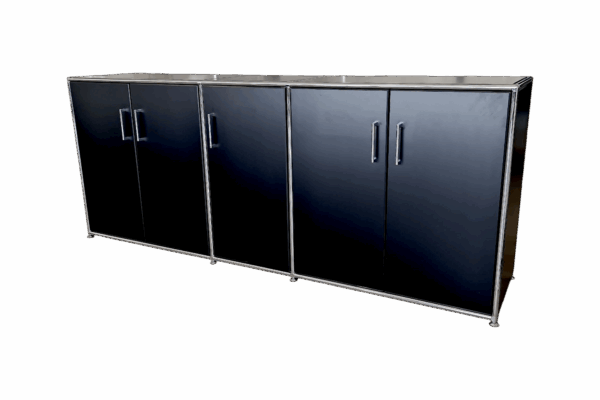 Modul Space Sideboard 2 OH / schwarz