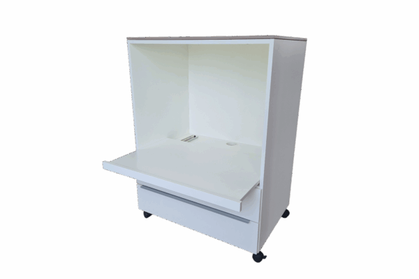 König + Neurath Medienschrank Weiß / Braun – Bild 2