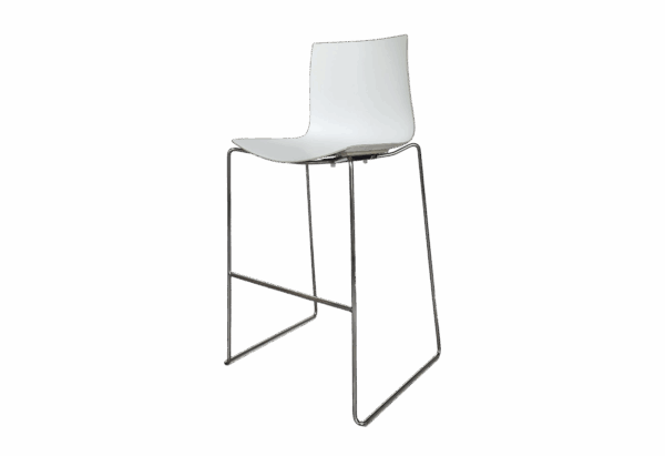 Arper CATIFA 46 Barhocker / Hocker Grau / Weiß