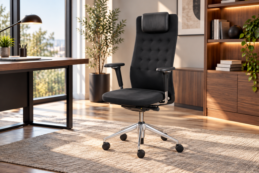 Vitra ID Trim L Bürodrehstuhl Stoff / Schwarz