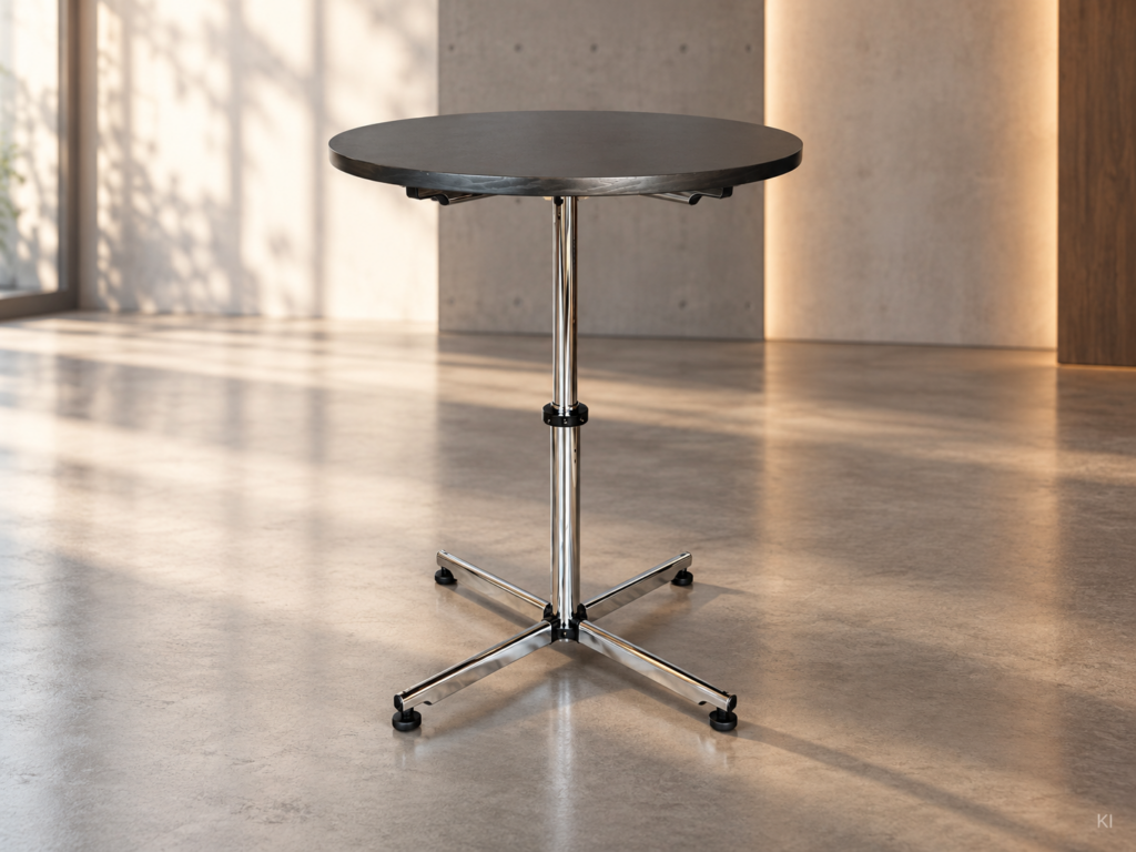 USM Kitos Stehtisch Holz Ø 100cm / schwarz