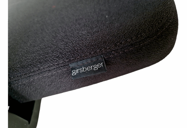 Girsberger Reflex mit Kopfstütze / Stoff / Schwarz – Bild 3