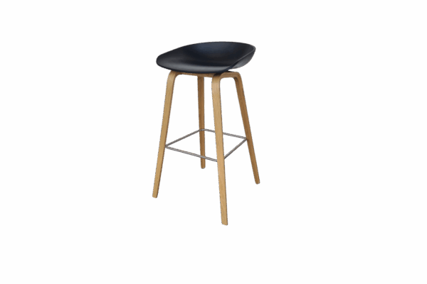 HAY About a Stool 32 Barhocker / schwarz