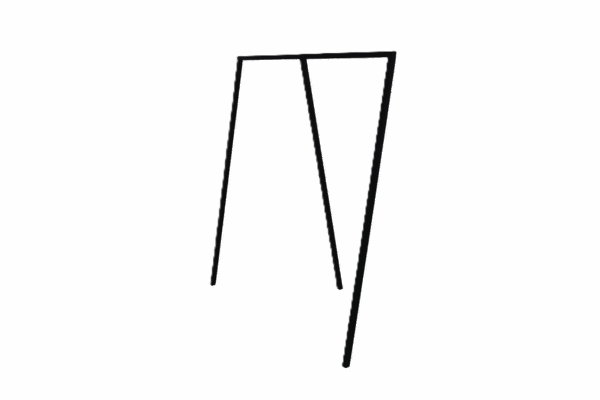 HAY Loop Stand Garderobe Metall / Schwarz