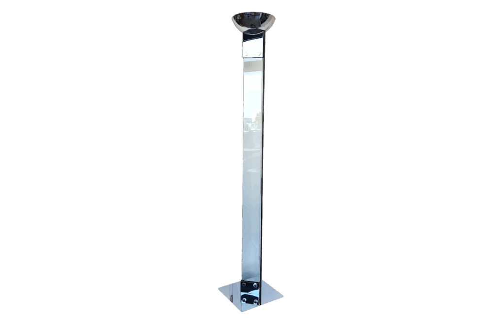 Lamperti Laser Stehleuchte / Chrom / Glas