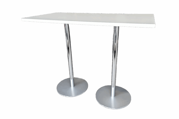 Stehtisch 140x70cm / weiß