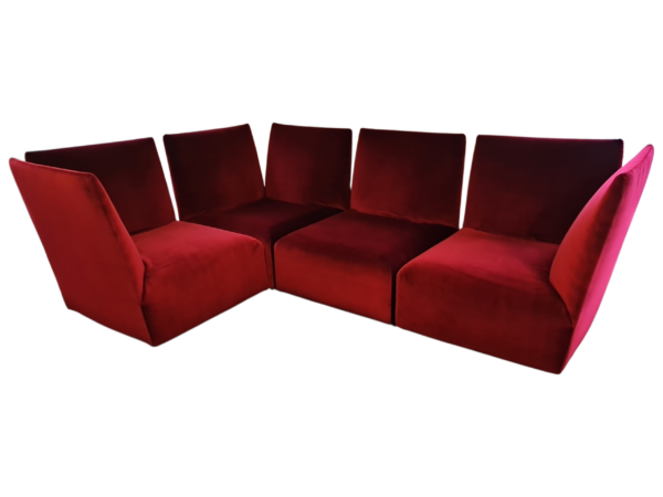 Modulares Sofa Stoff / rot