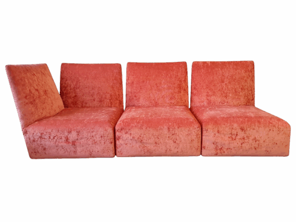 Modulares Sofa Stoff / orange