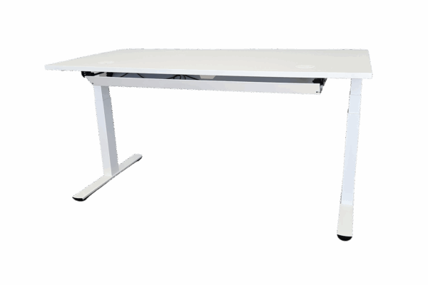 CREW T elektr. höhenverstellbar / Weiß 160 x 80cm