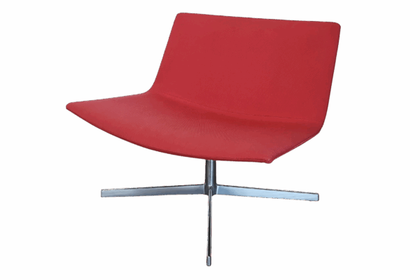 Arper Catifa 80 Lounge Chair Stoff / Rot