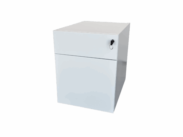 Knoll Rollcontainer Metall / weiß