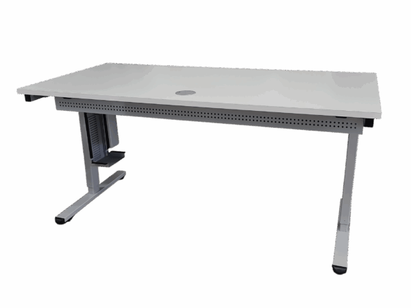 Linak Schreibtisch elektr. höhenverstellbar 160 x 80 cm Kunstharz / grau