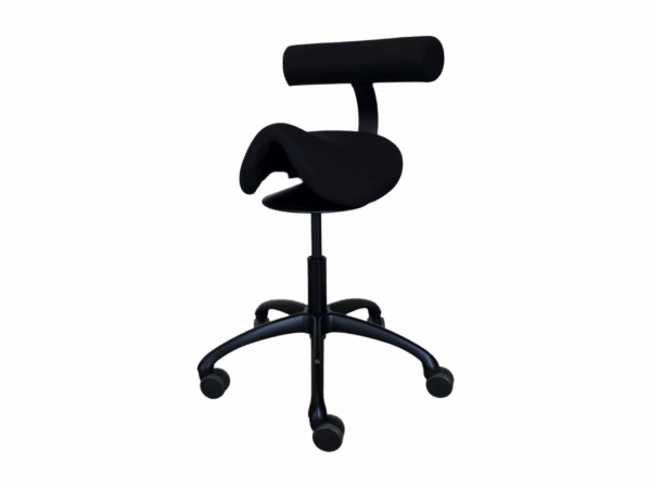 Löffler Sitzhocker Sedlo Stoff / schwarz