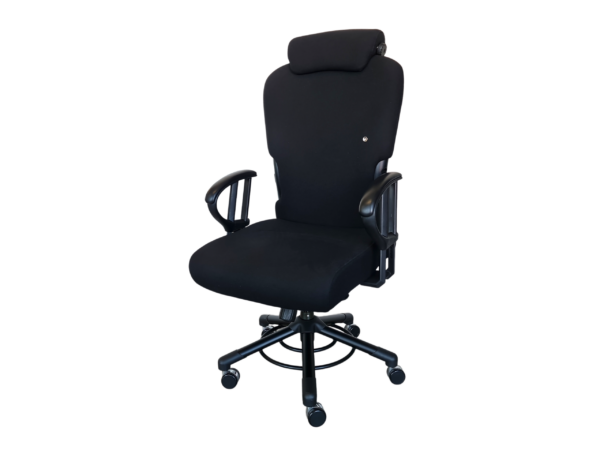 0665 XXXL Bürodrehstuhl / Stoff / Schwarz
