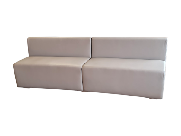 Bistrobank Leder / taupe