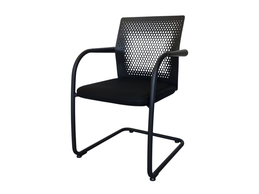 Vitra ID Visitor Air Freischwinger Stoff / Schwarz