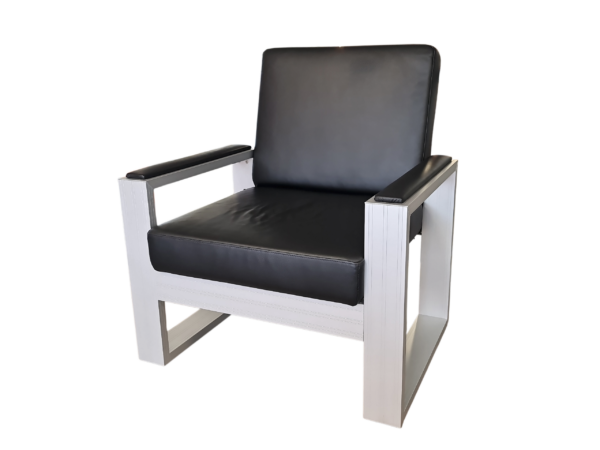 KLAIN Sessel Leder / schwarz