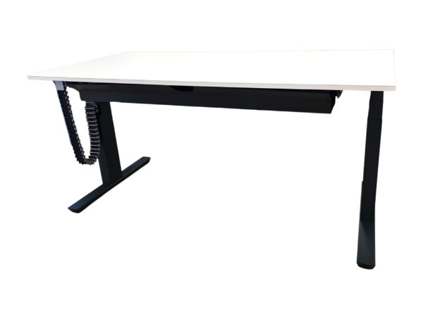 CREW T elektr. höhenverstellbar / Weiß 160 x 80cm