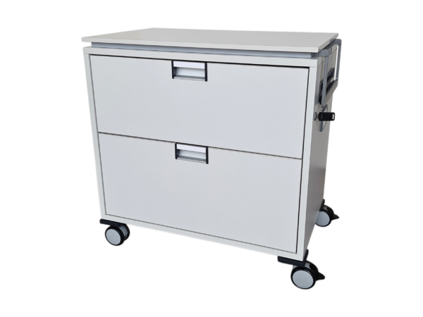 Steelcase Moby Caddy 72cm hoch / Weiß