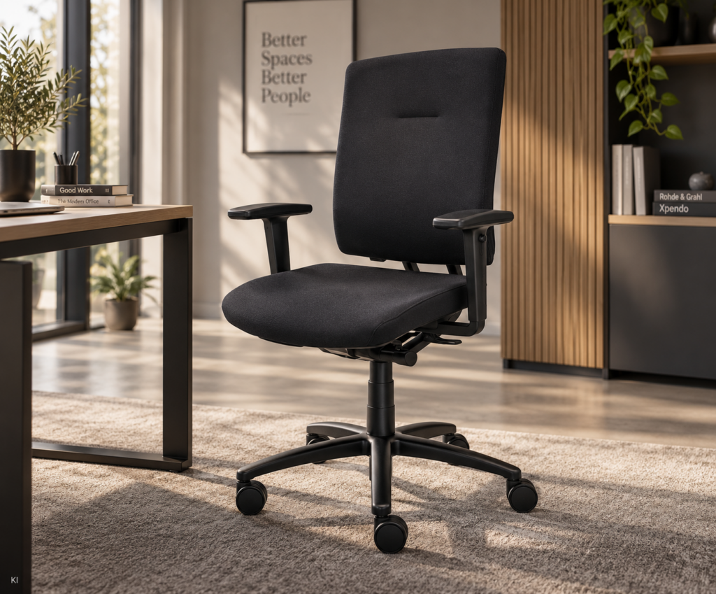 Rohde & Grahl Xpendo Bürodrehstuhl Stoff / Schwarz