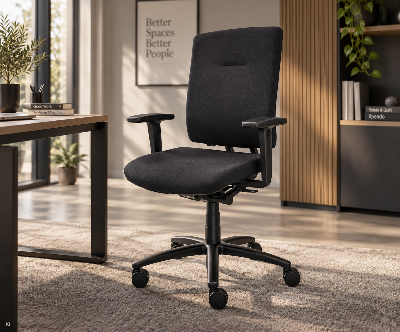 Rohde & Grahl Xpendo Bürodrehstuhl Stoff / Schwarz