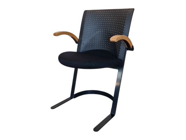 Wilkhahn Picto Freischwinger Stoff / schwarz