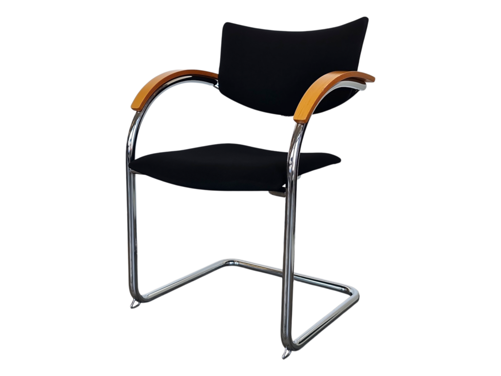 Kusch+Co Freischwinger Stoff / schwarz