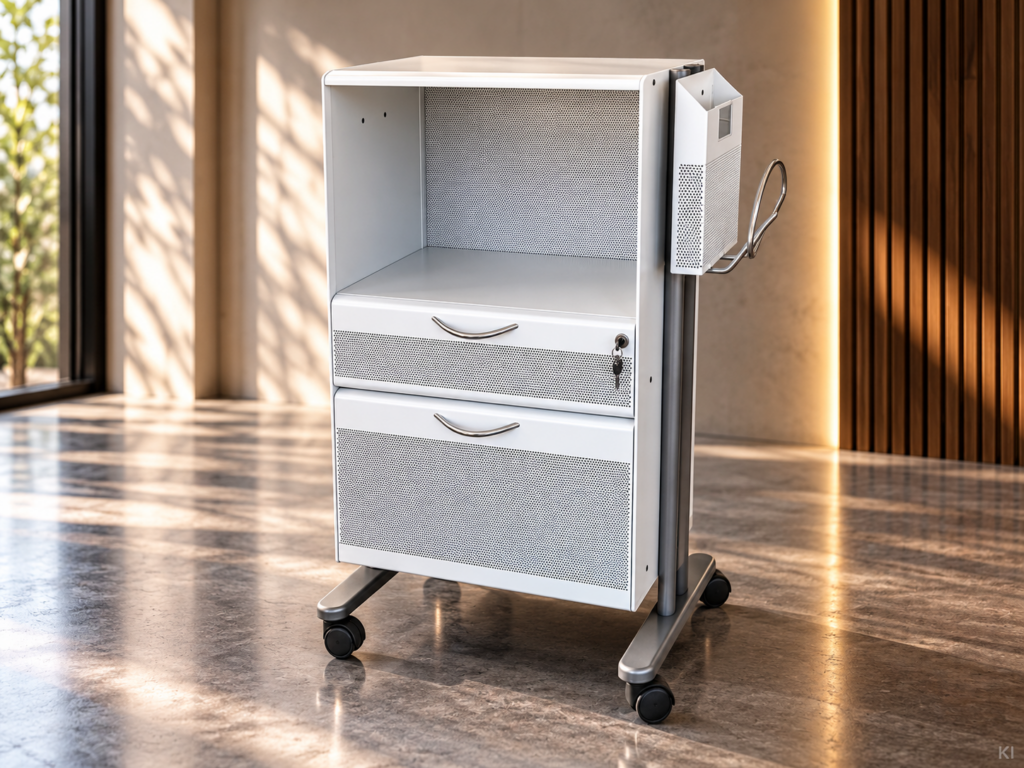 Metall Caddy / lichtgrau
