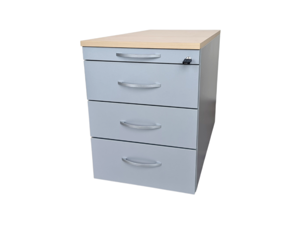 Kinnarps Rollcontainer / Braun / Silbergrau