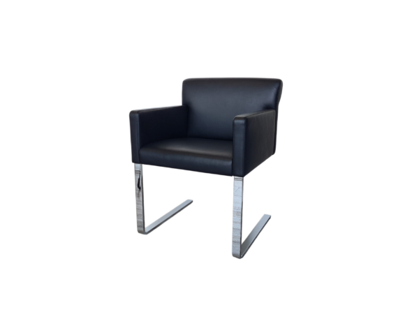 Cor Quant Freischwinger Leder / schwarz