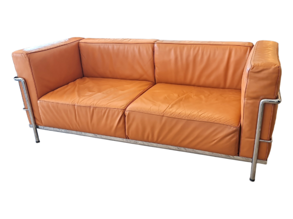 2-er Sofa Leder / cognac