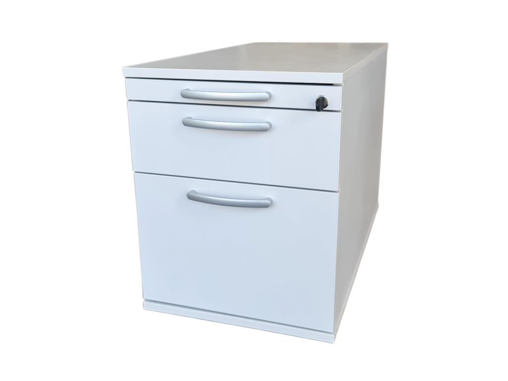 Haworth® Rollcontainer mit Griffen 80cm / Weiß