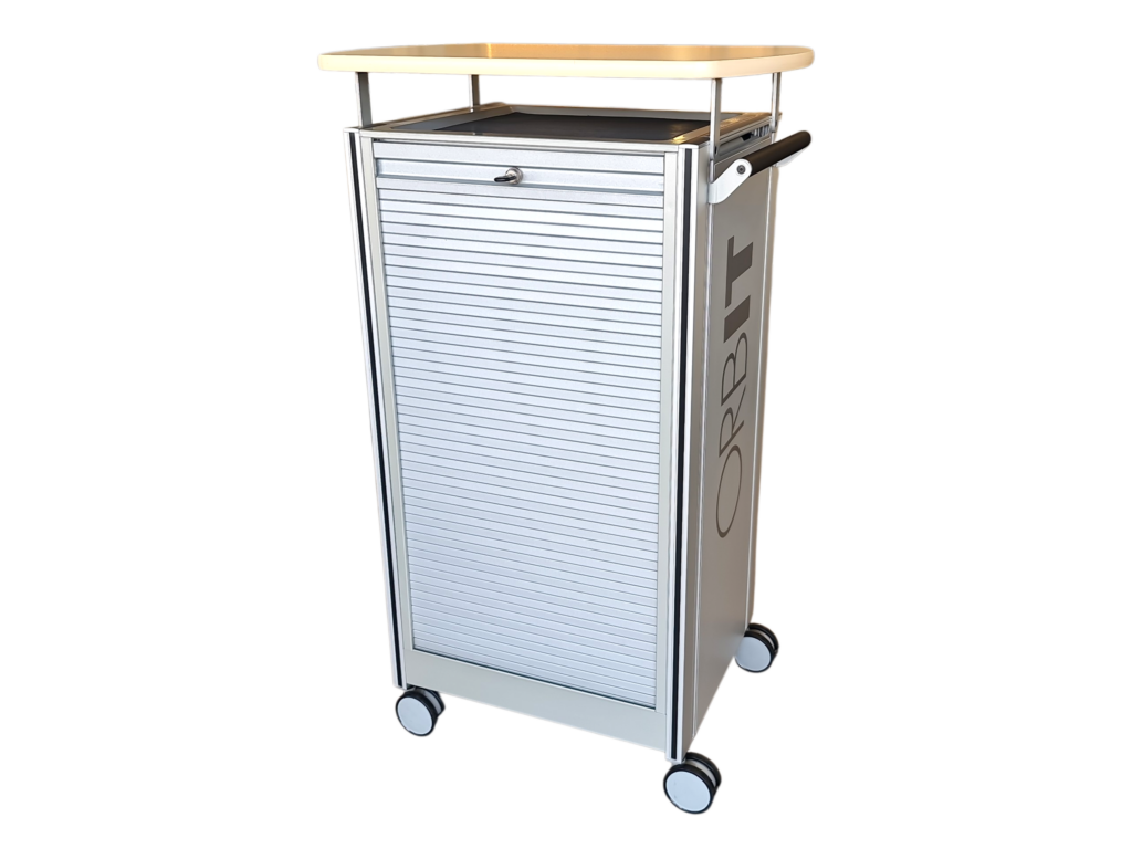 UNO.S Mobil Rolladen-Caddy 65cm breit/ silbergrau