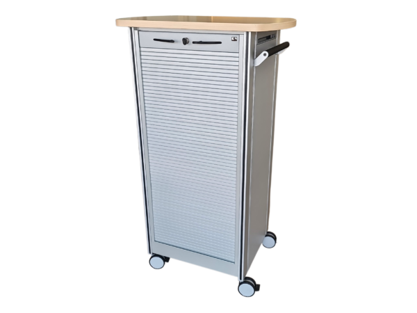 UNO.S Mobil Rolladen-Caddy 70cm breit/ silbergrau